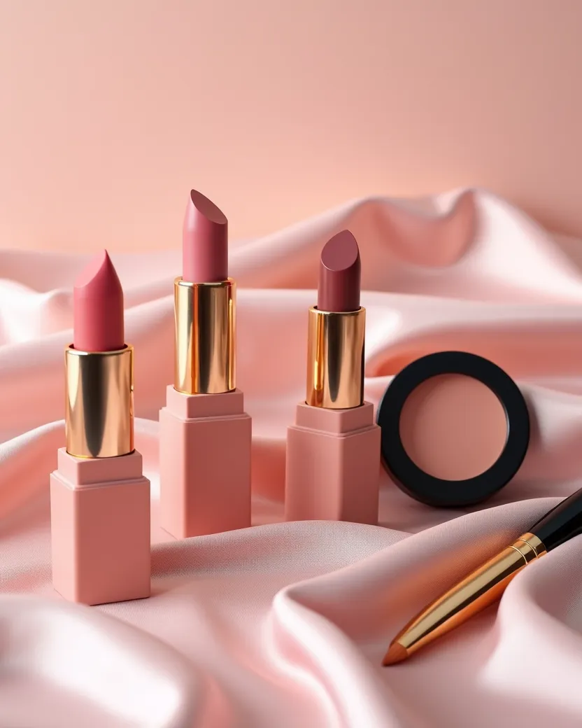 Maquillaje en tonos rosa